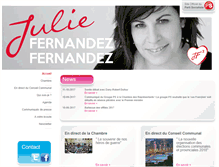 Tablet Screenshot of juliefernandez.be